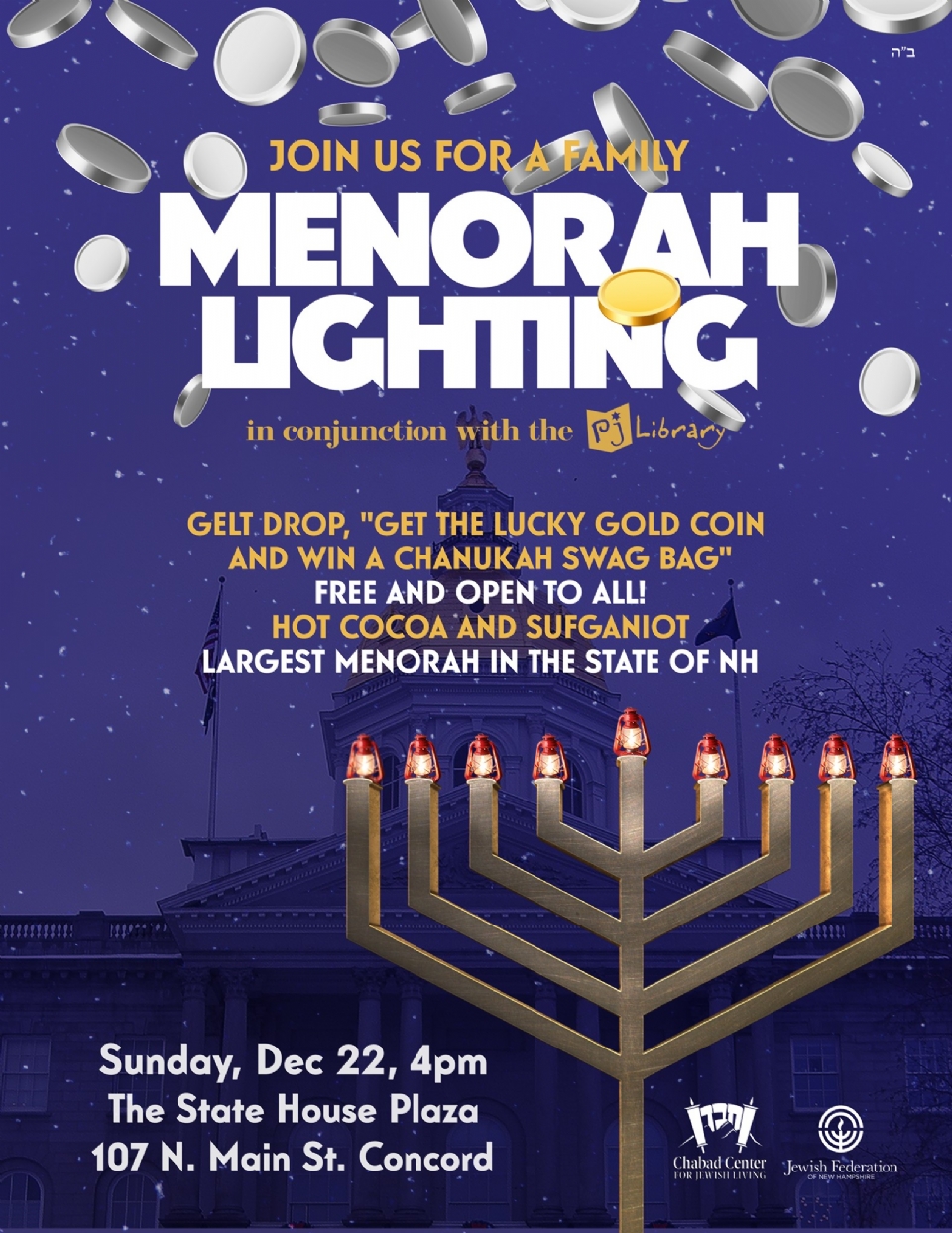 Menorah Lighting - ChabadofNH.com